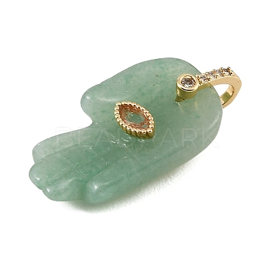 Natural Green Aventurine Carved Pendants GG-CBA5963-01J-NH-1