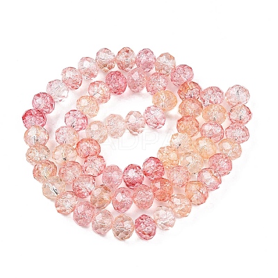 Transparent Glass Beads Strands GLAA-T023-8mm-A06-1