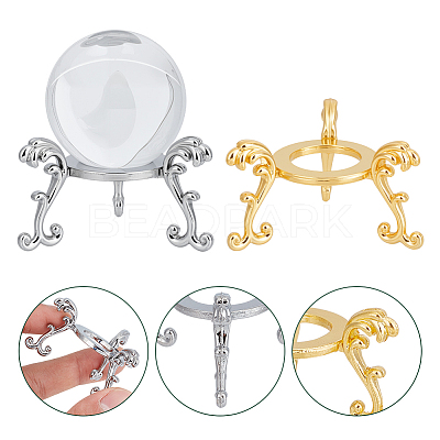 10Pcs 2 Colors Alloy Mineral Display Holder ODIS-AR0001-06-1