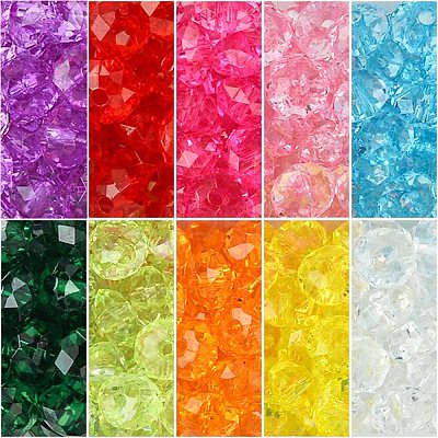 Transparent Acrylic Beads TACR-CJ0001-04-1