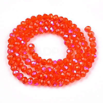 Electroplate Glass Beads Strands EGLA-A034-T4mm-L29-1
