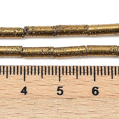 Electroplated Natural Lava Rock Beads Strands G-K388-03A-02-1