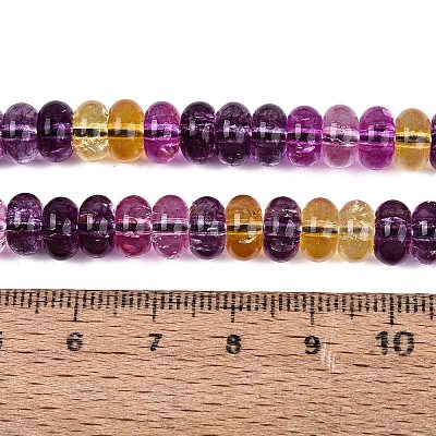Crackle Transparent Glass Beads Strands GLAA-N074-02A-04-1