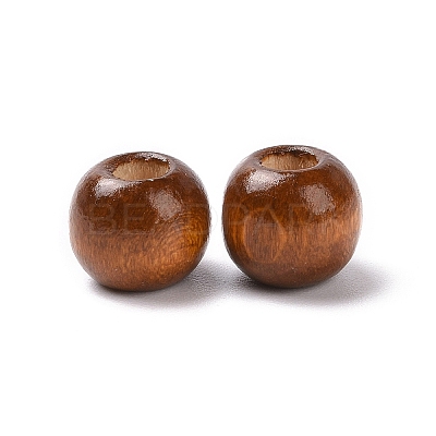 Natural Wood European Beads JX492A-1