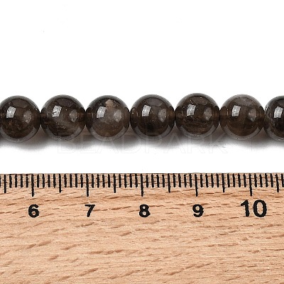 Natural Smoky Quartz Beads Strands X-G-B167-A09-8mm-1