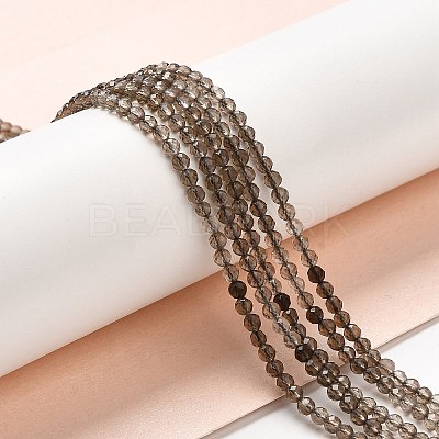 Natural Smoky Quartz Beads Strands G-E608-A04-1