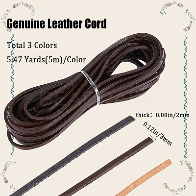 Cowhide Leather Cord WL-WH0008-07-1