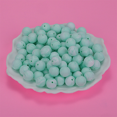 Round Silicone Focal Beads SI-JX0046A-60-1