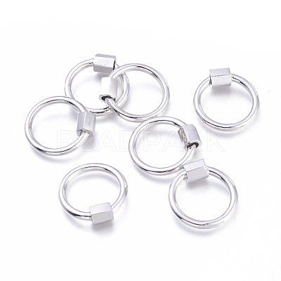 Brass Screw Carabiner Lock Charms KK-I673-09P-1