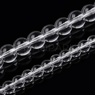 Transparent Glass Beads Strands GLAA-T032-T10mm-13-1