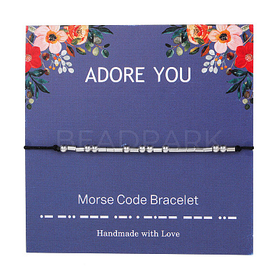 Adore You Morse Code Bracelets FS-WG6A0C8-18-1