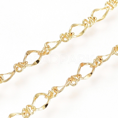 3.28 Feet Brass Figure 8 Chain X-CHC-G007-02G-1