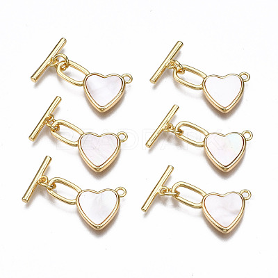 Brass Toggle Clasps KK-T063-88G-NF-1