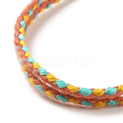 Polyester Braided Adjustable Cord Bracelet BJEW-A099-03-1