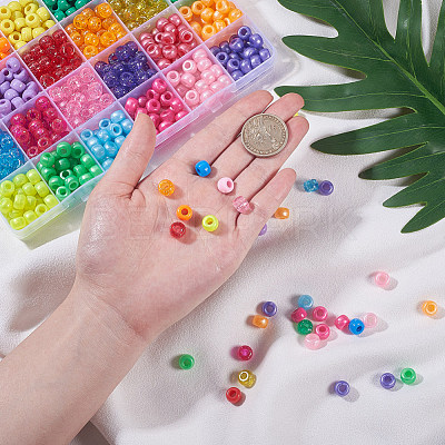 Mixed Style Plastic Beads MACR-WH0005-01-1