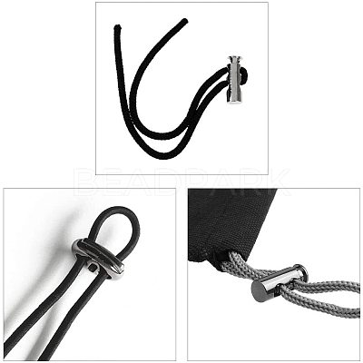 Alloy Spring Cord Locks PALLOY-PH0001-22-1