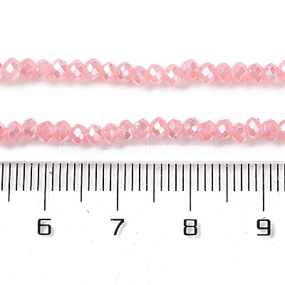Baking Electroplate Glass Beads Strands X-DGLA-A039-J2MM-B08-1