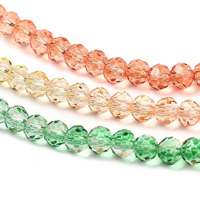 Transparent Painted Glass Beads Strands DGLA-A034-T3mm-A04-1