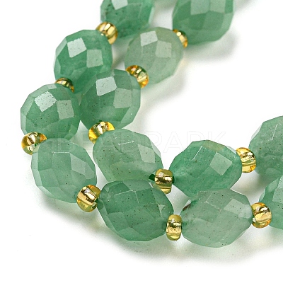 Natural Gemstone Green Aventurine Beads Strands G-N342-56-1