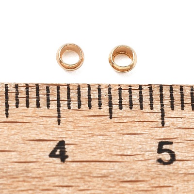 Brass Crimp Beads KK-S509-01KCG-01-1