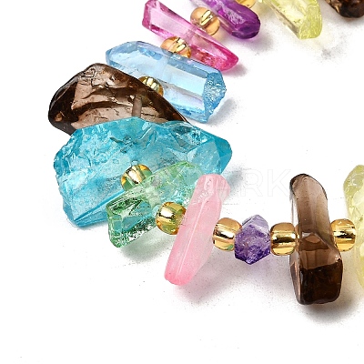 Natural Quartz Crystal Beads Strands X-G-F800-E09-1
