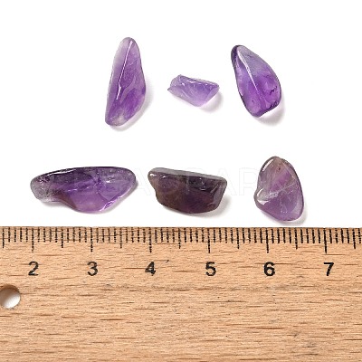 Natural Amethyst Chip Beads G-Q193-02B-1