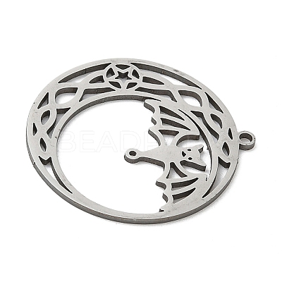 201 Stainless Steel Pendants STAS-G366-02P-09-1