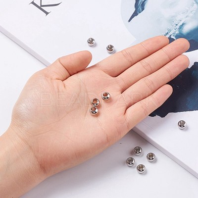 Tarnish Resistant 304 Stainless Steel Rondelle Beads X-STAS-I020-14-1