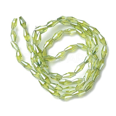 Transparent Electroplate Glass Beads X1-GLAA-K064-05A-PL04-1
