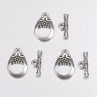 Tibetan Style Toggle Clasps LS-AC2014-1