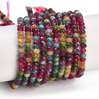 Natural White Jade Beads Strands X-G-Z069-01D-1