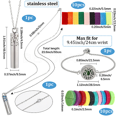 10Pcs Alloy Stainless Steel Slider Bracelets AJEW-SC0004-07B-1