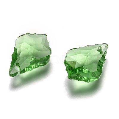 Faceted Glass Pendants GLAA-F068-C-1