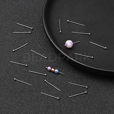 Tarnish Resistant 304 Stainless Steel Ball Head pins STAS-M010-20mm-01-1