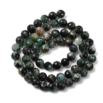 Natural Emerald Beads Strands G-G294-D01-6mm-1