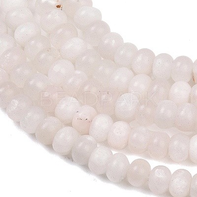 Natural Selenite Beads Strands G-L647-D01-4x6mm-1