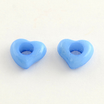 Opaque Acrylic European Beads SACR-Q099-M93-1