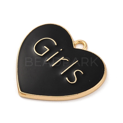 Alloy Enamel Pendants ENAM-M009-02B-02G-1