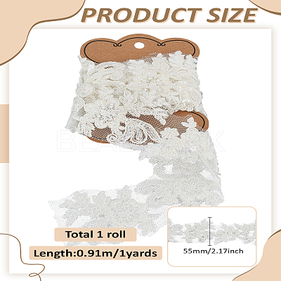 1 Yard Polyester Lace Trim OCOR-LP0004-62-1