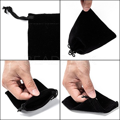 Rectangle Velvet Pouches X1-TP-R002-10x12-01-1