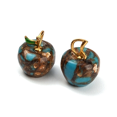 Dyed Synthetic Turquoise Pendants GG-CBAA20A-07G-04-1