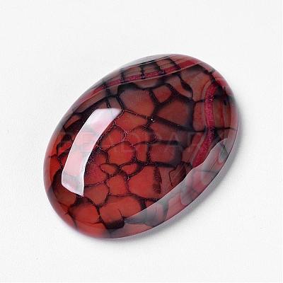 Natural Dragon Veins Cabochons G-F296-07-25x35mm-1