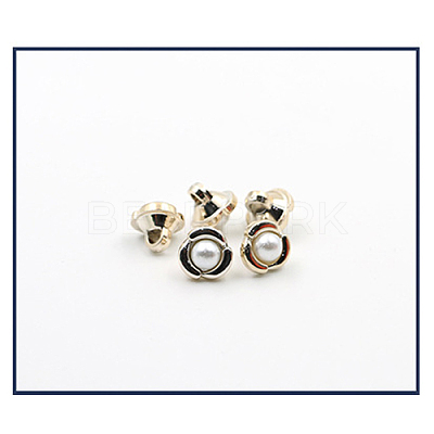 Plastic Shank Buttons BUTT-WH0012-18-1