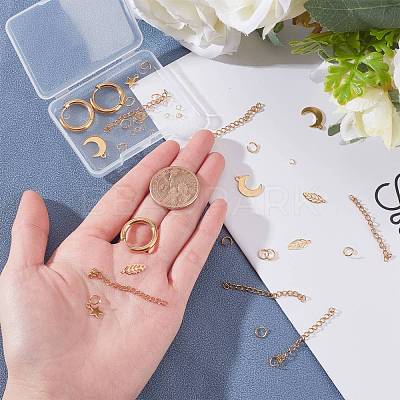 Iron Ends with Twist Chains CH-CH017-G-5cm-1