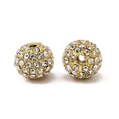 Alloy Rhinestone Beads RB-A034-10mm-A01G-1