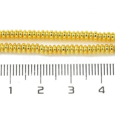 Electroplated Synthetic Non-Magnetic Hematite Beads Strands G-H020-J01-02-1
