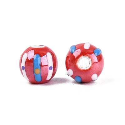 Handmade Porcelain Ceramic Beads PORC-Q005-03H-1