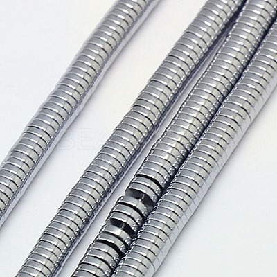 Electroplate Non-magnetic Synthetic Hematite Beads Strands G-J164A-3mm-04-1