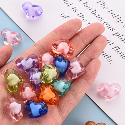 Transparent Acrylic Beads TACR-S152-19A-1