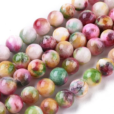 Jade Beads Strands G-D264-8mm-XH19-1